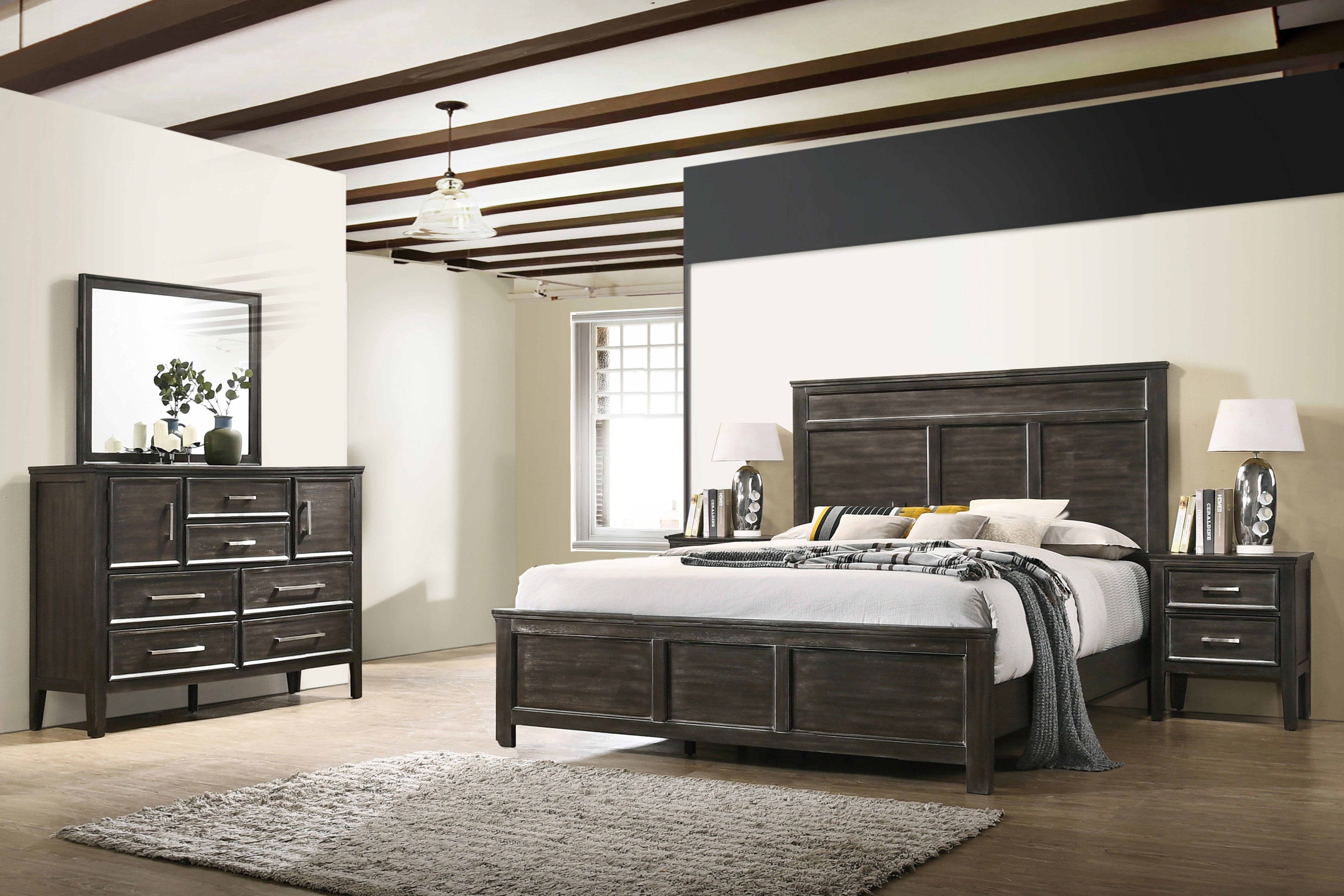 Queen · 5 Pc · Bed, Dresser, Mirror, 2 Nightstands