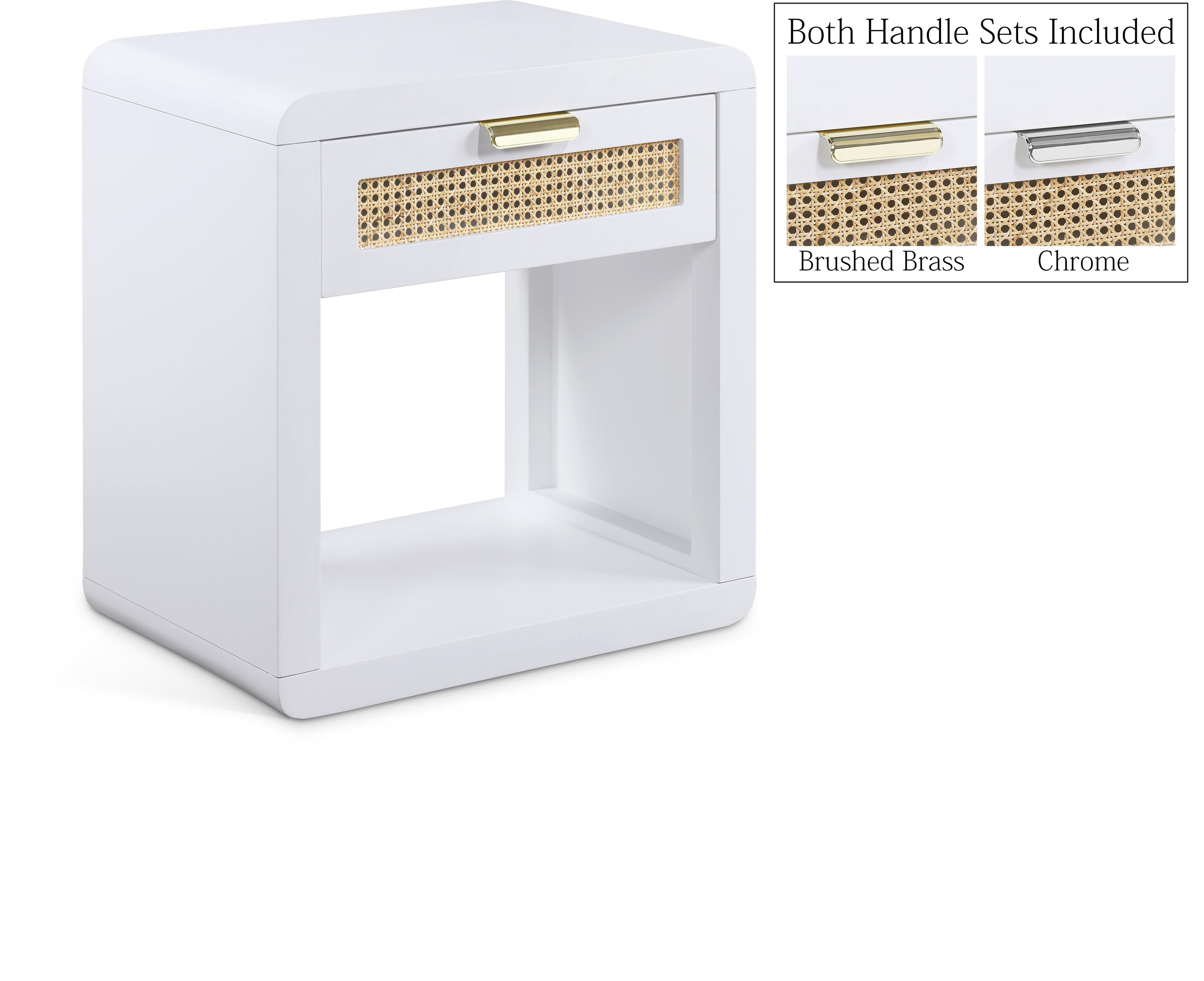 Langham - Night Stand - White