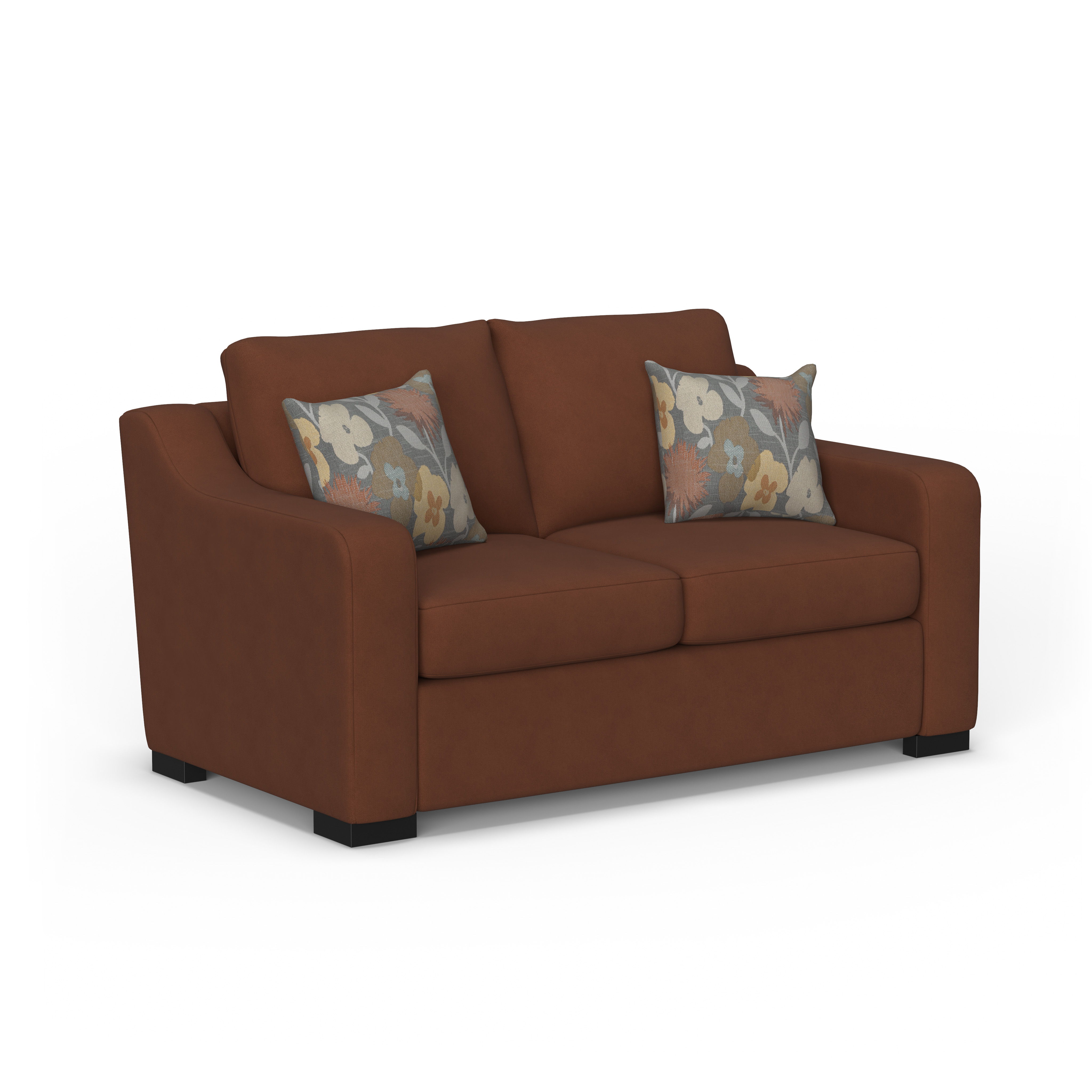 Quinn - Fabric Loveseat, dark gray, view 2
