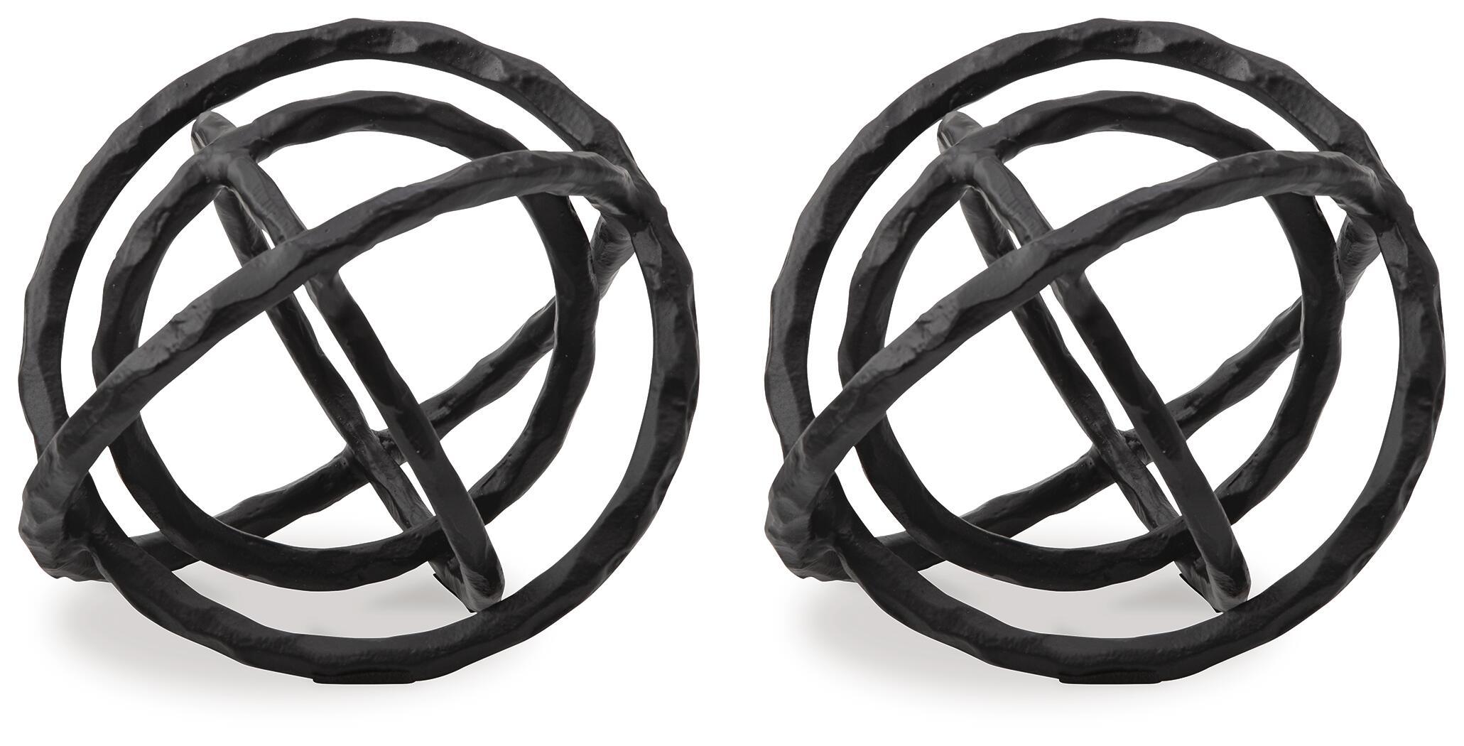 Barlee – Sculpture (Set of 2) – Black