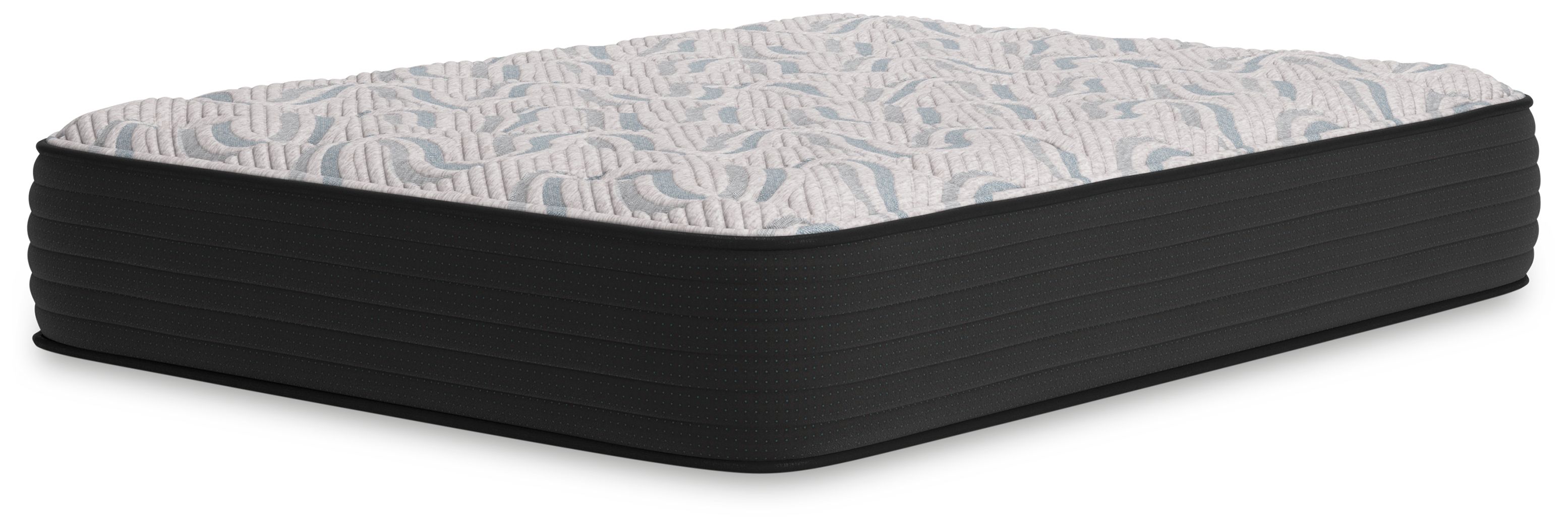 Elite Springs Plush - Queen Mattress - Gray / Blue