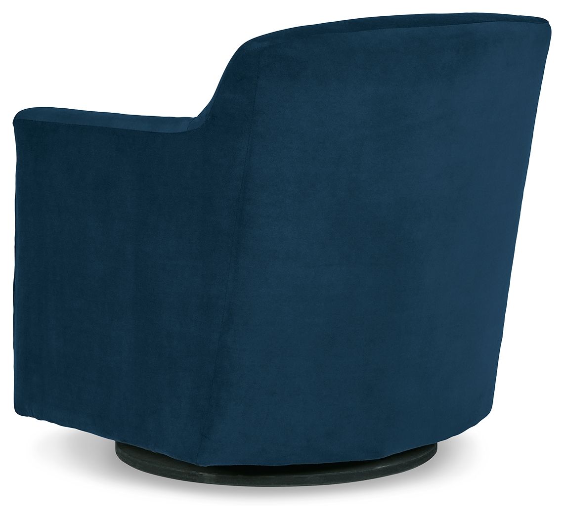 Ashley Furniture Bradney - Swivel Accent Chair - Blue - Image 5