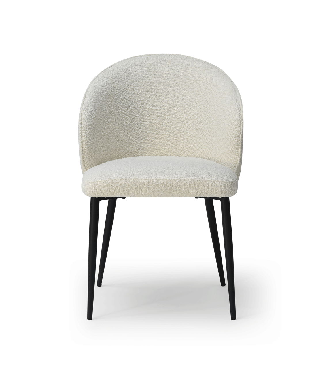 2107 - Chair Black Legs - White
