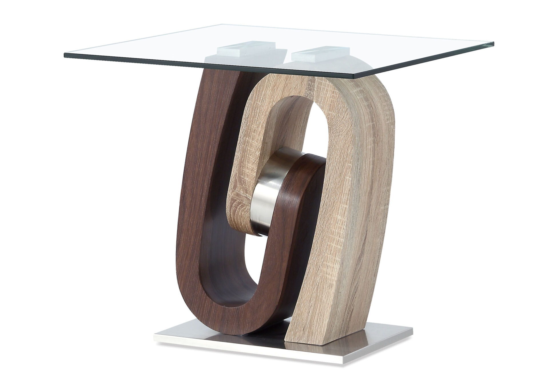 T4126 - End Table Base - Silver