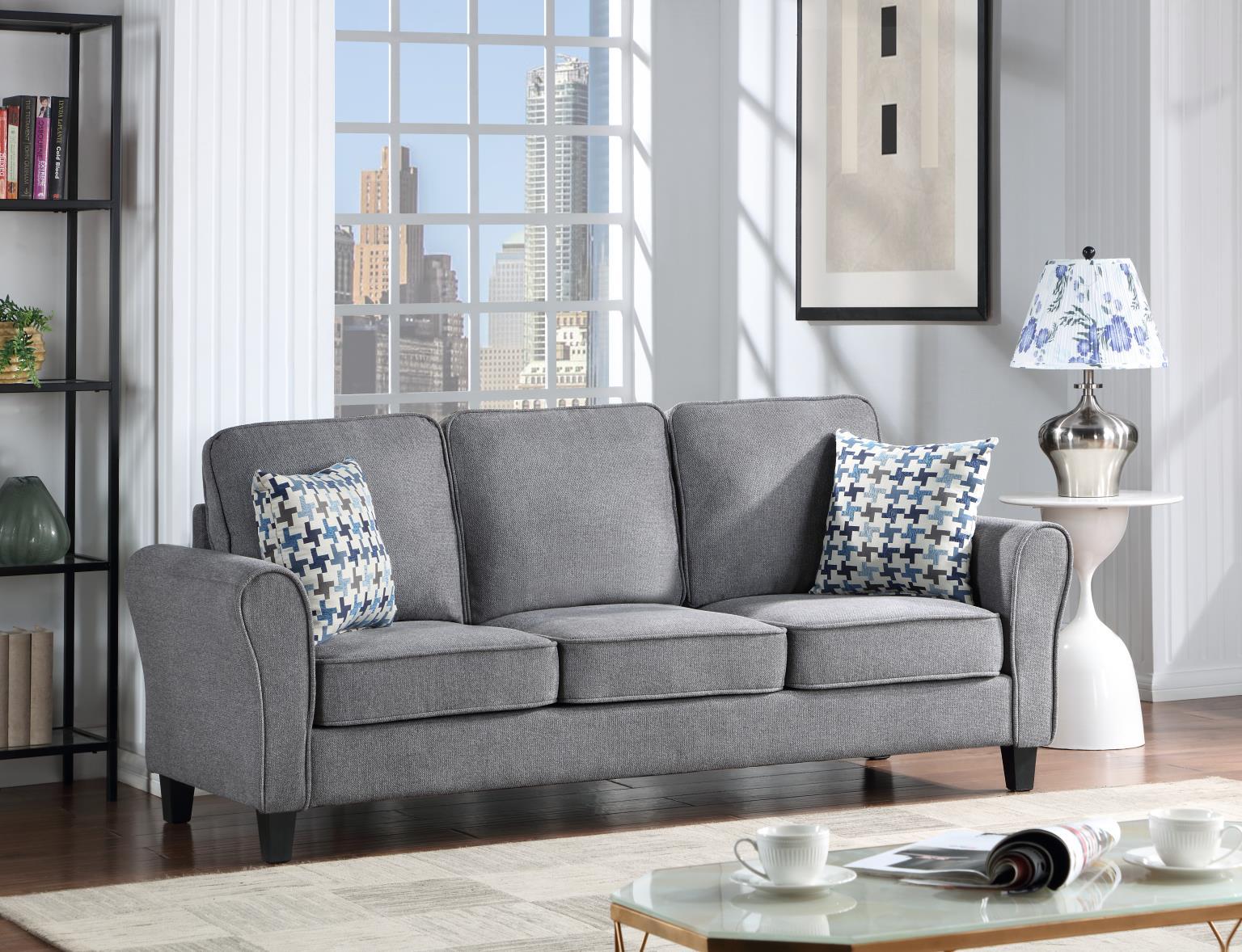 U416 - 2 Piece Living Room Set (Sofa & Loveseat) - Gray