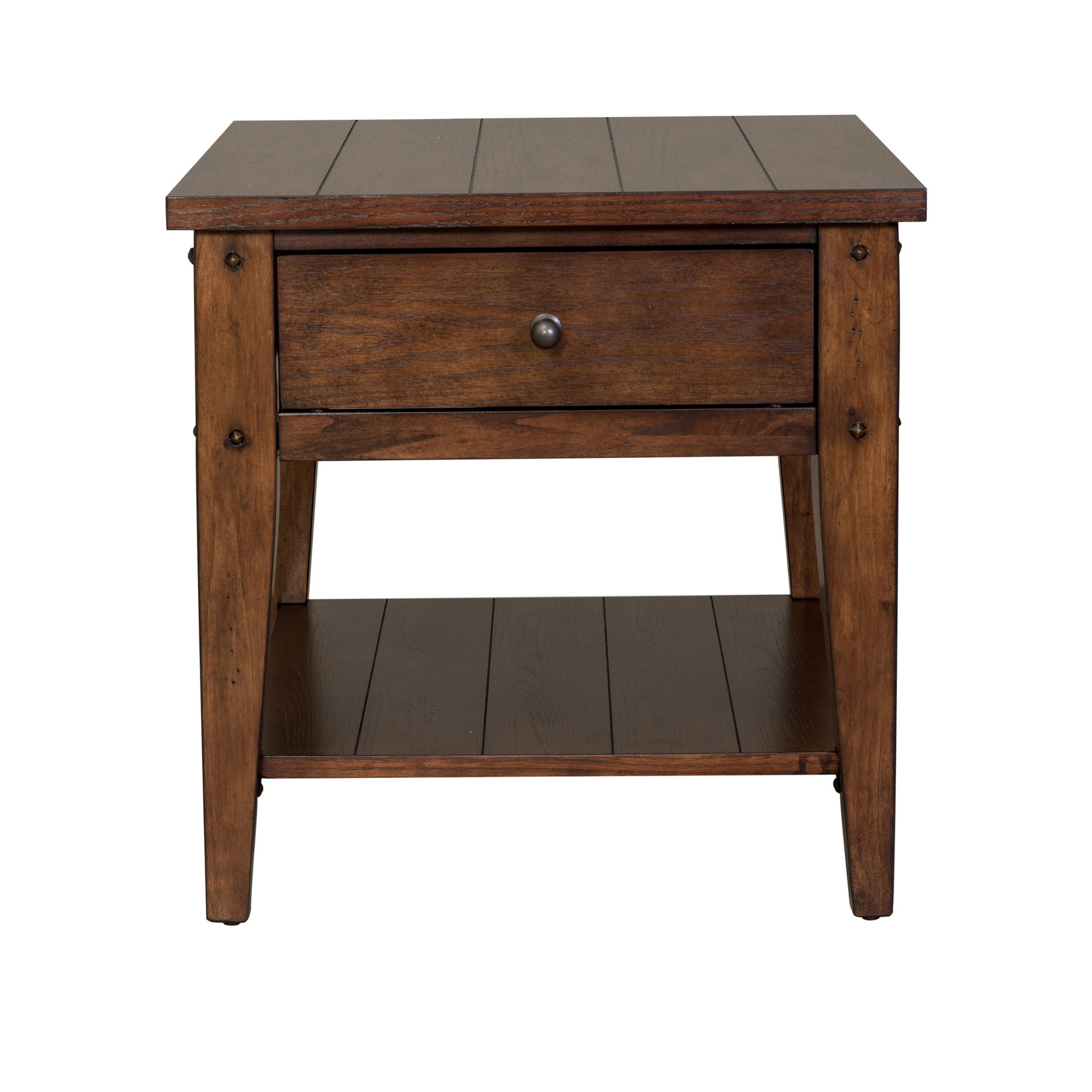 Liberty Furniture Lake House - End Table - Rustic Brown