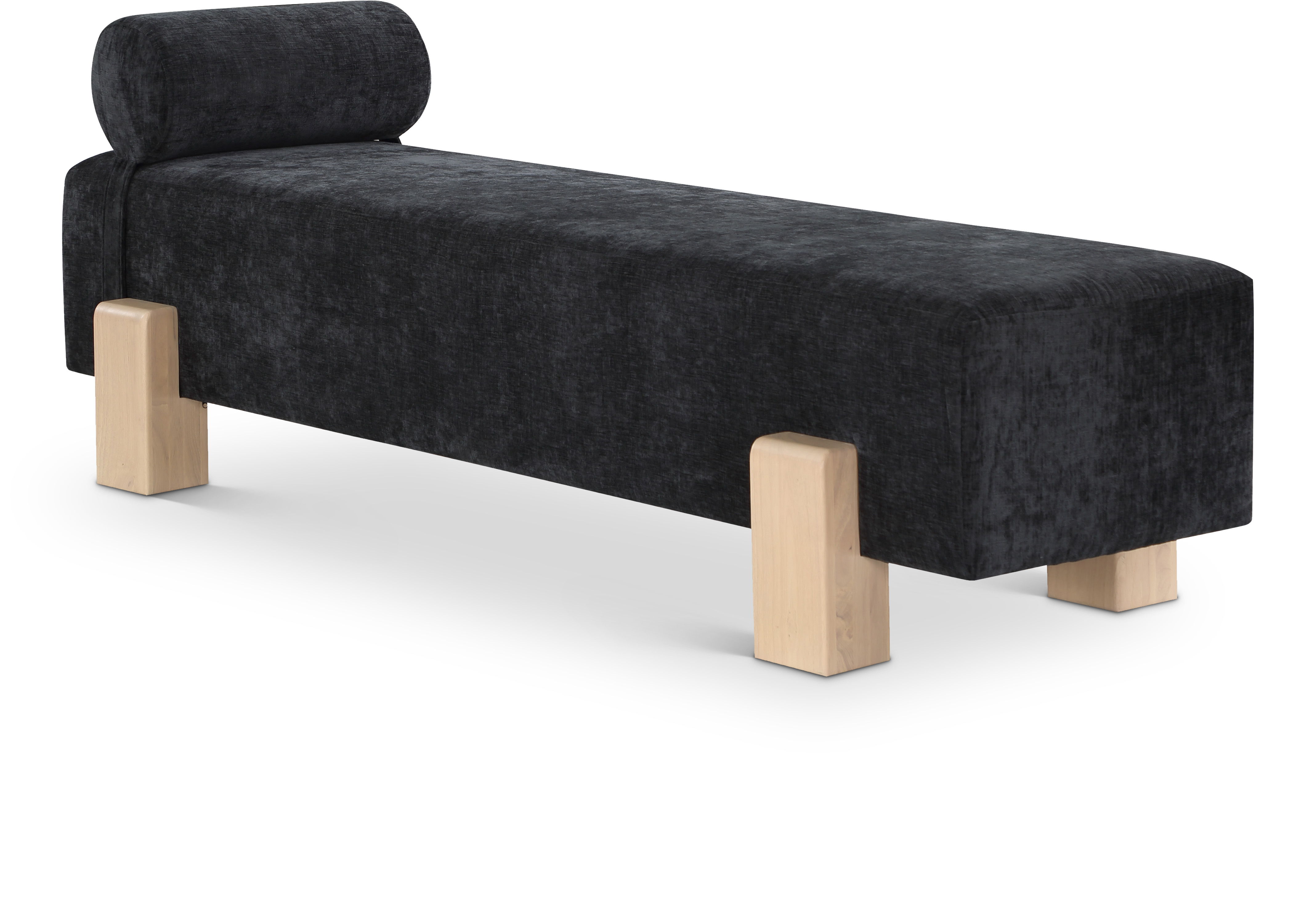 Edison - Fabric Bench - Black