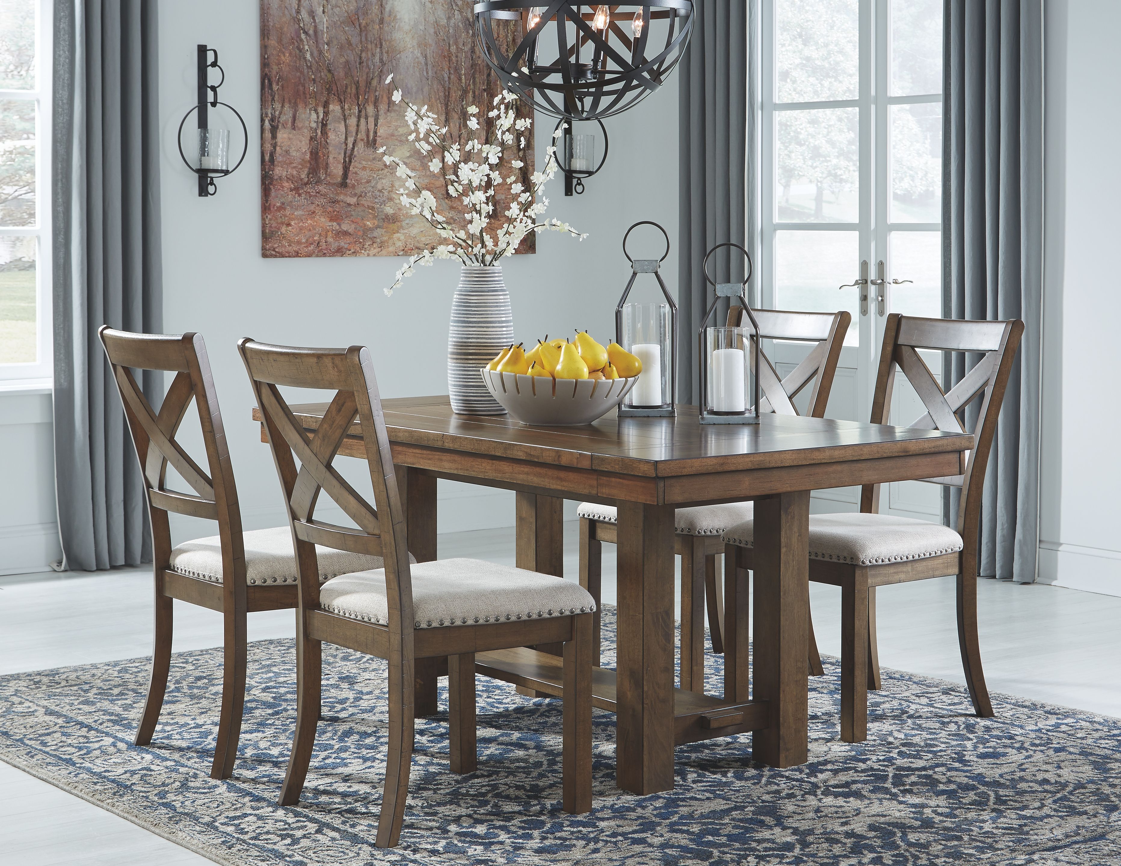 Ashley Furniture Moriville - Rectangular Dining Room Extension Table - Grayish Brown - Image 7