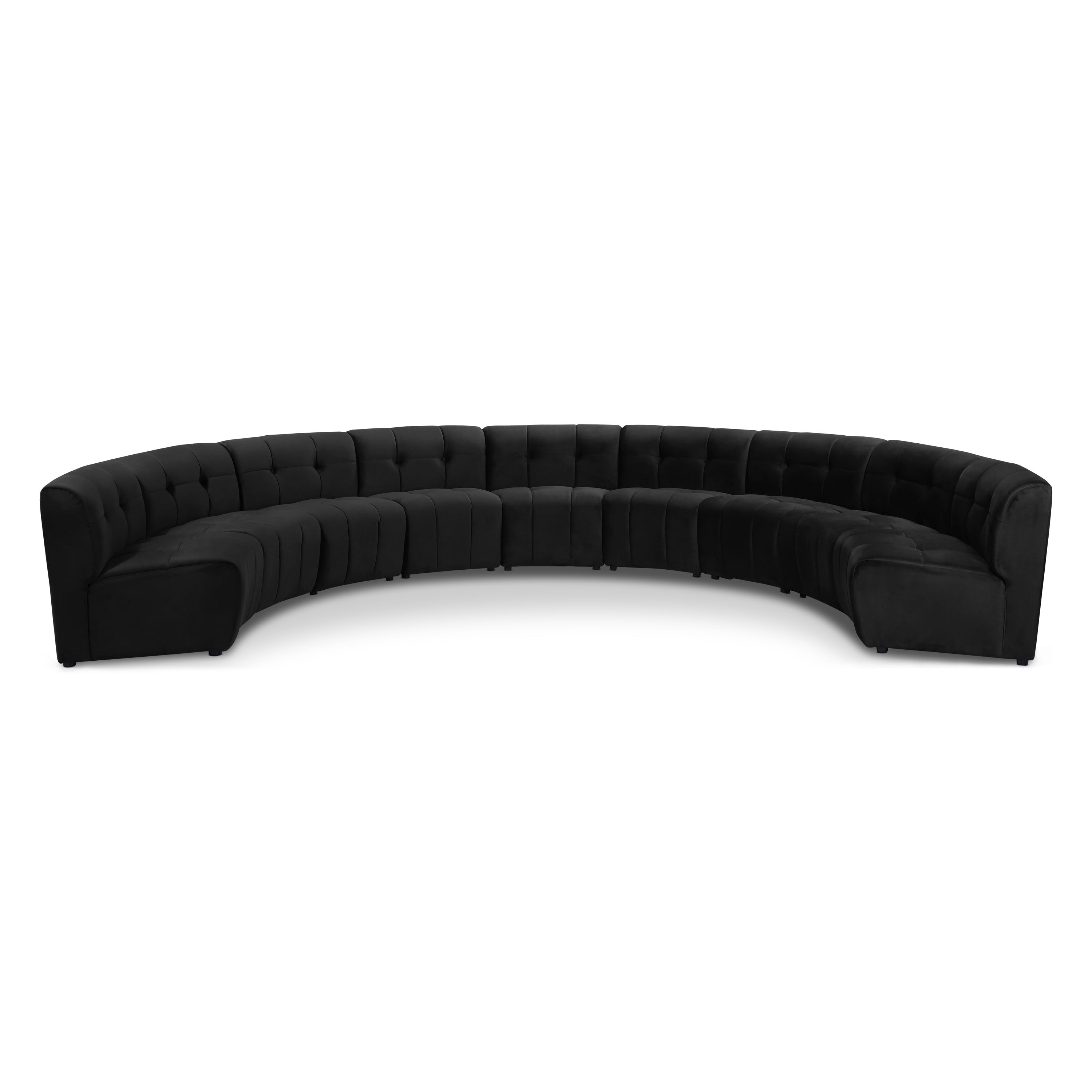 Limitless - 9 Piece Modular Sectional - Black