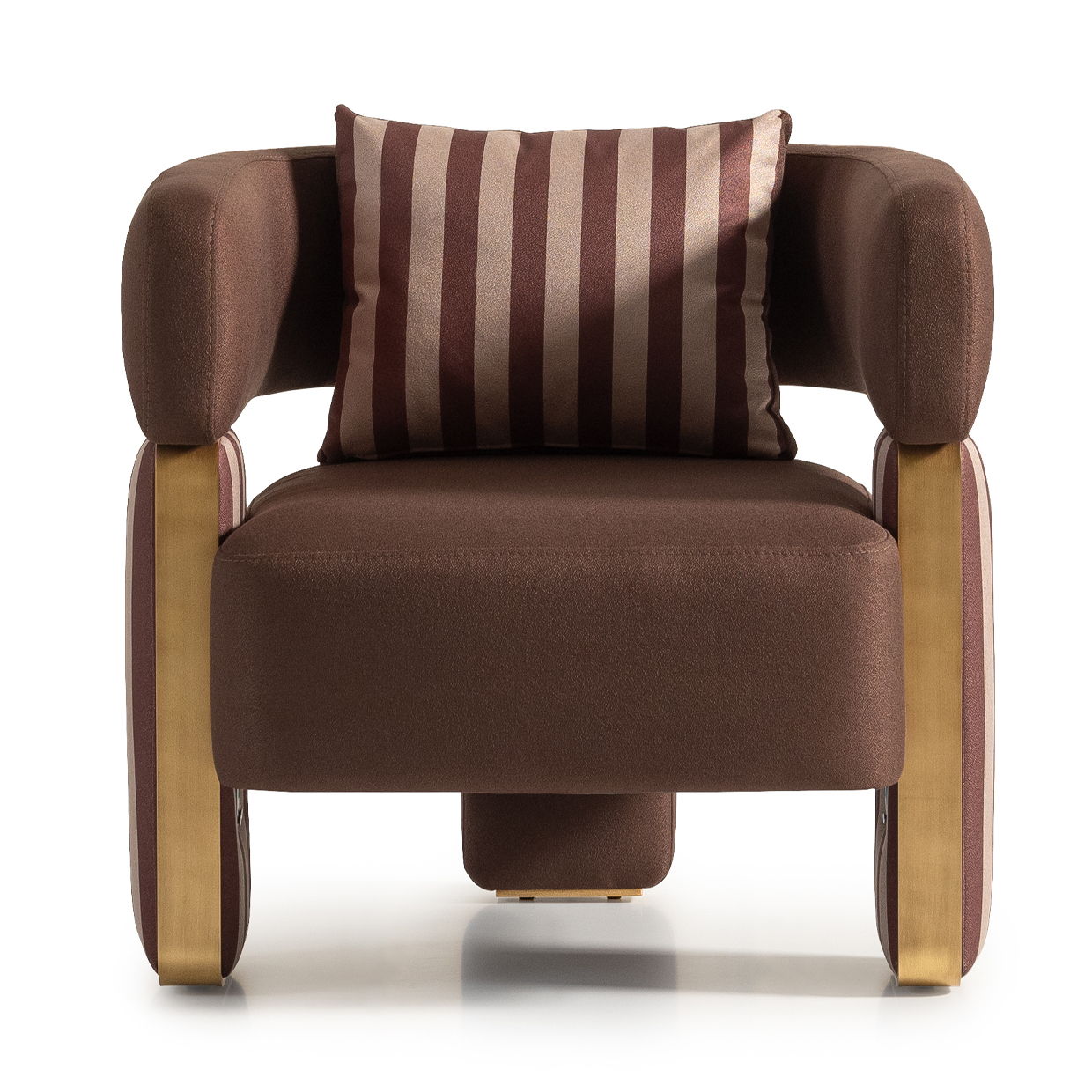 Amora - Accent Chair - Brown/Eggshell Walnut Image