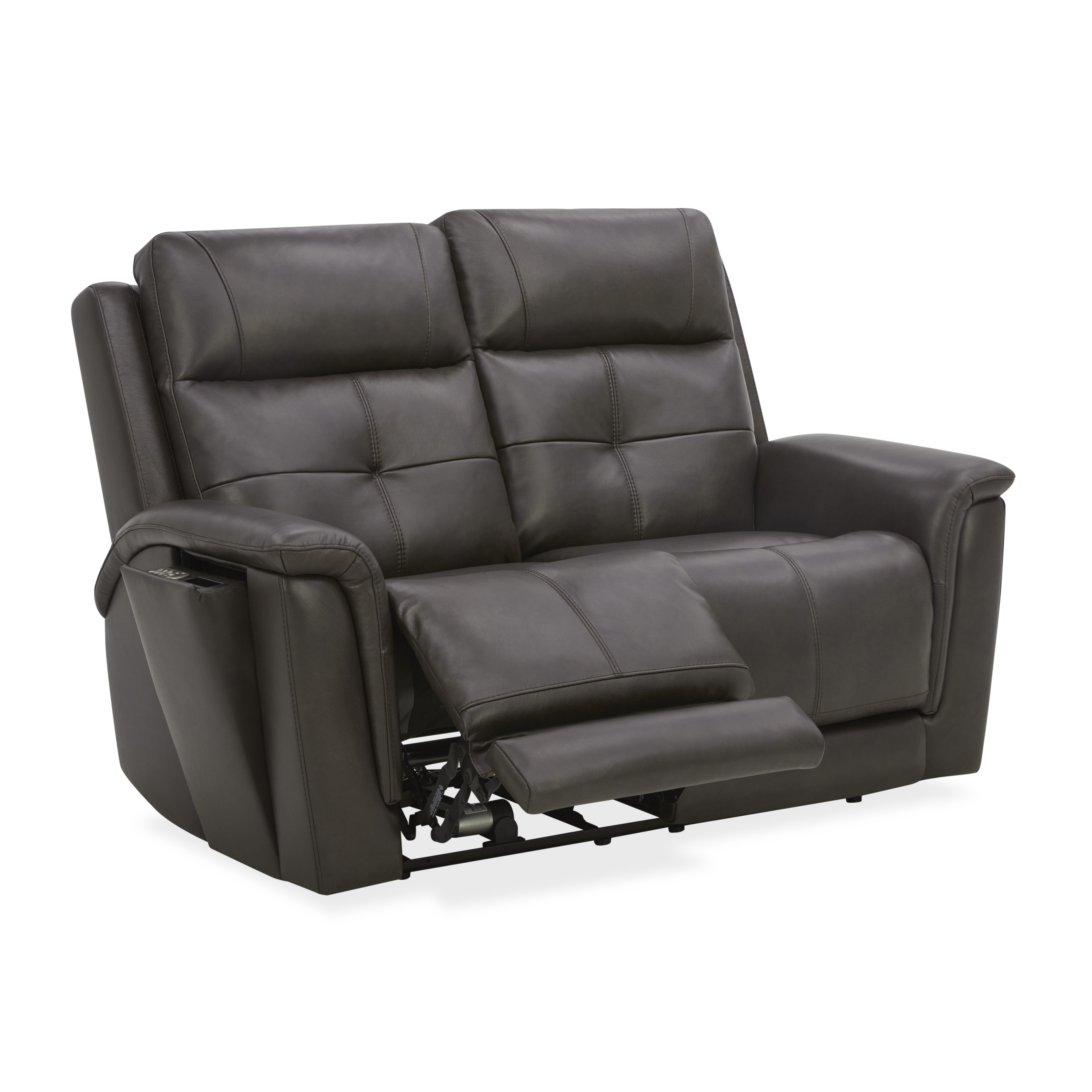 Ranger - Power Reclining Loveseat With Power Headrest, Lumbar, Heat & Massage - Dark Brown, dark brown, view 3