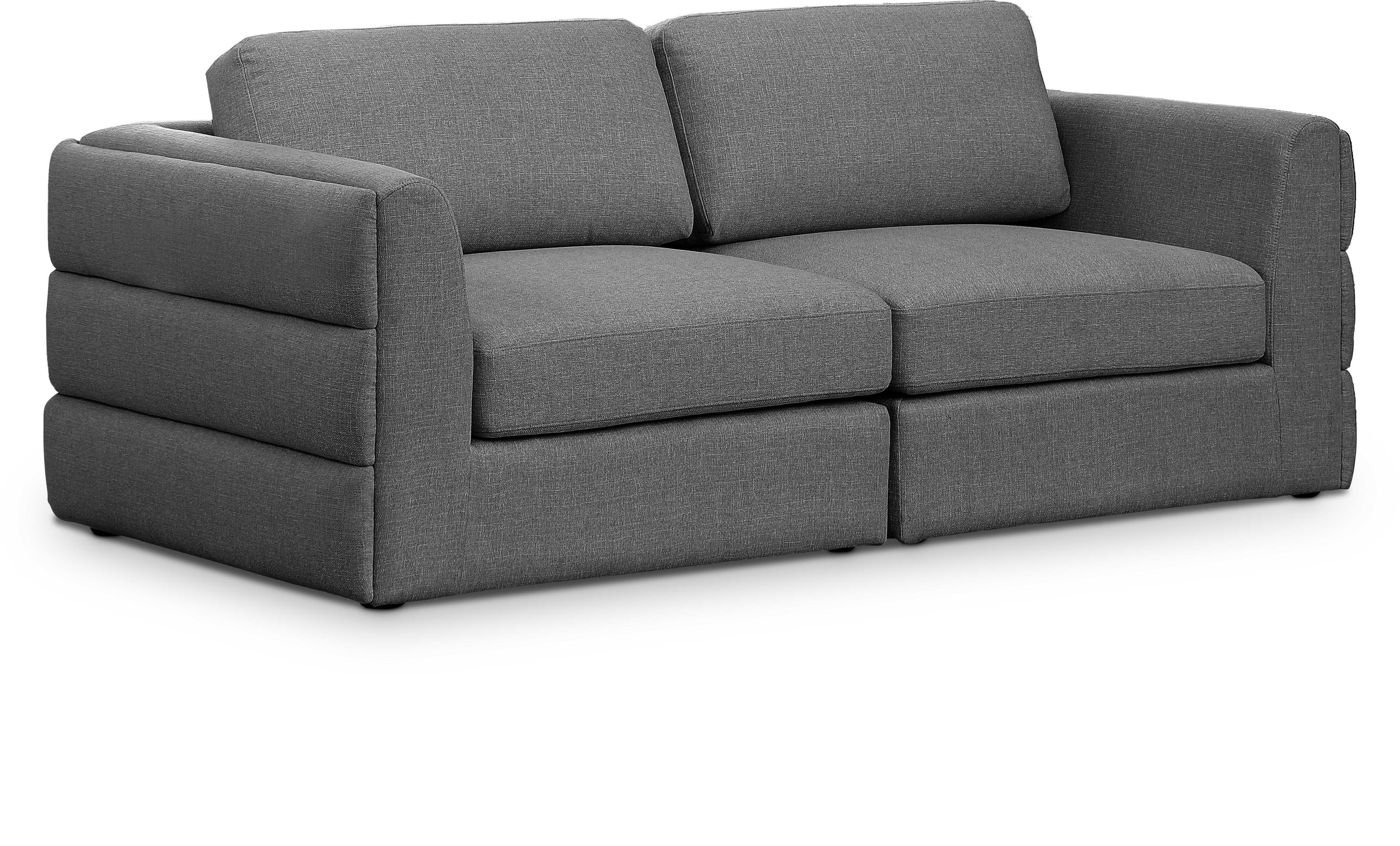Beckham - Modular 2 Seat Sofa - Gray