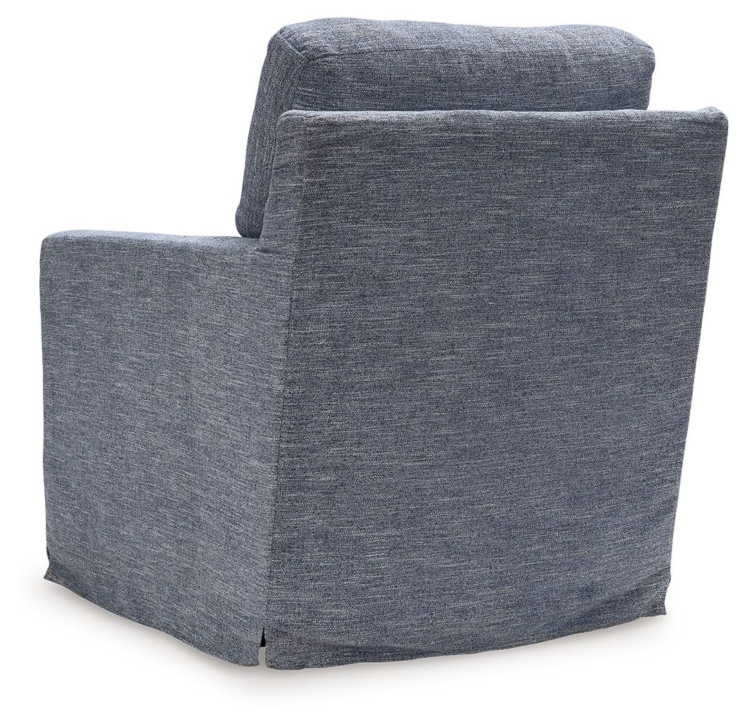 Ashley Furniture Nenana Next-Gen Nuvella - Swivel Glider Accent Chair - Denim - Image 5