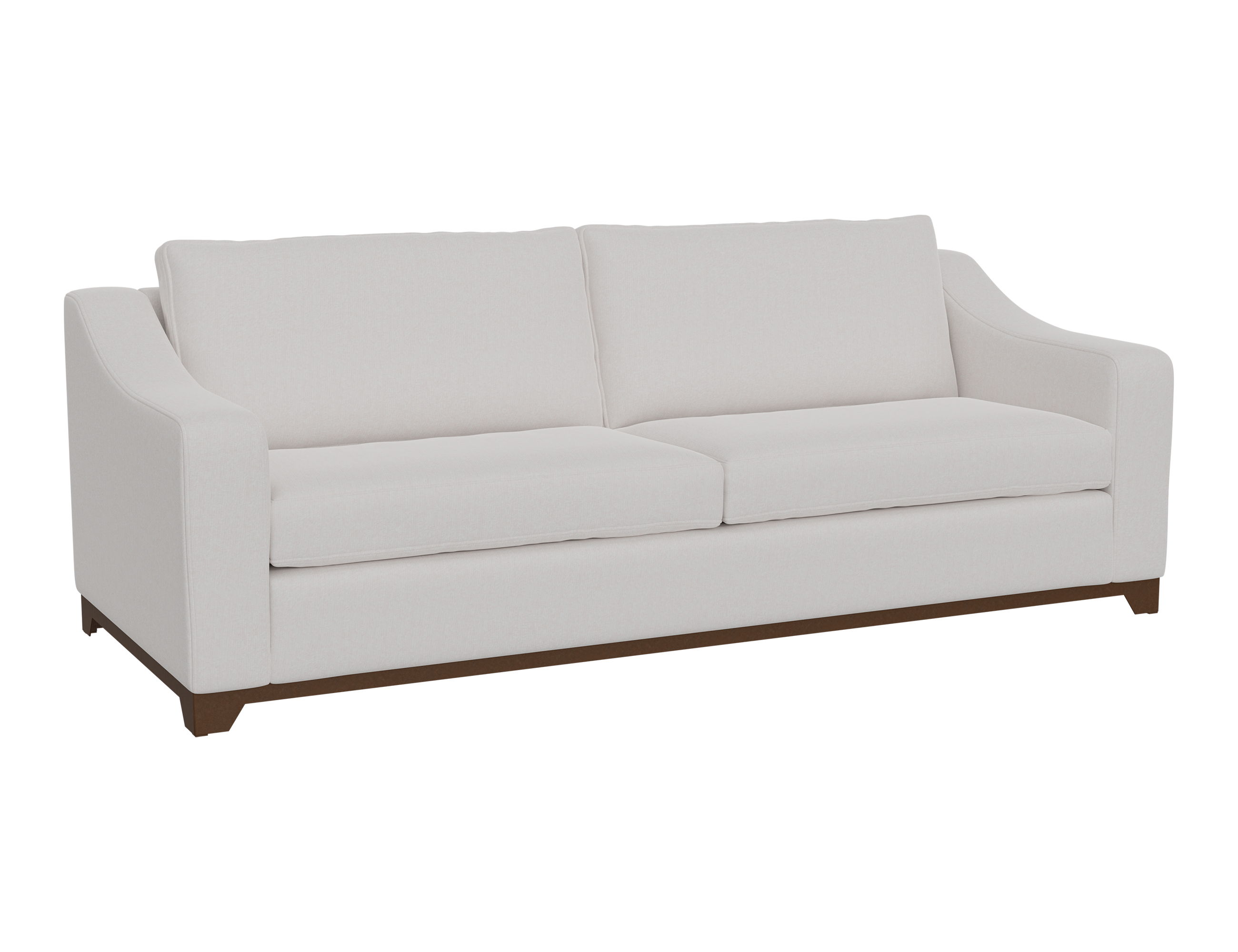 International Furniture Direct Natural Parota - Sofa - Mink Withe / Katerina Marble