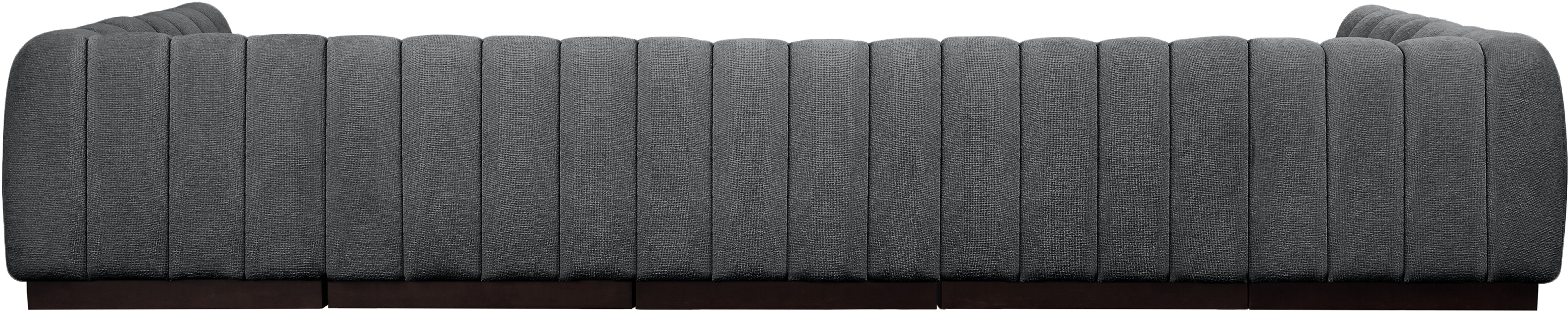 Quinn - 7 Piece Modular U-Shaped Sectional - Gray