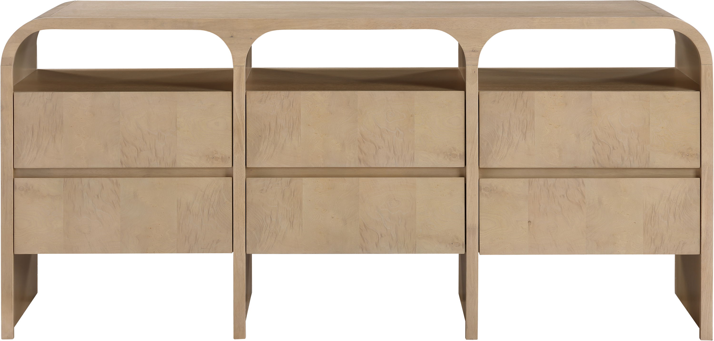 Giada - Solid Wood And Veneer Dresser - Natural