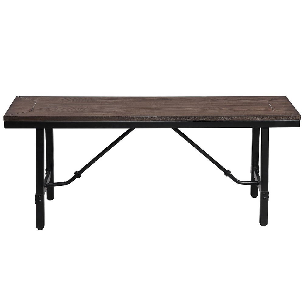 Mariatu - Bench - Oak & Black, black, view 7