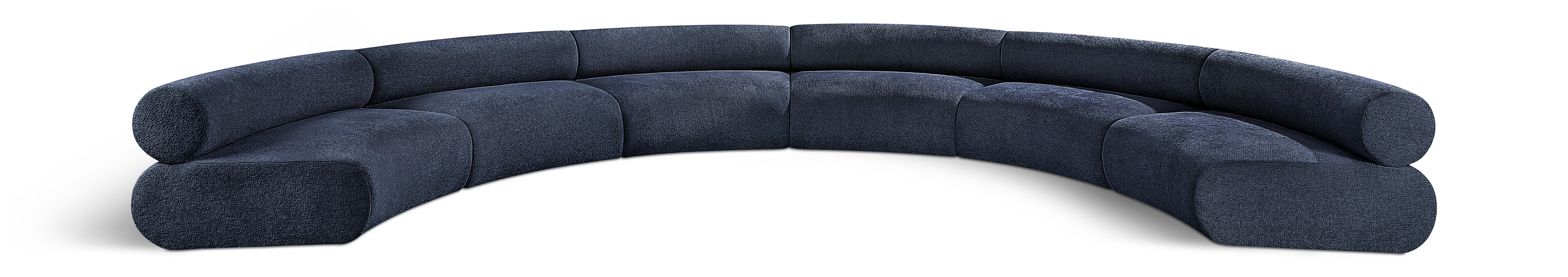 Bale - 6 Piece U-Shaped Modular Sofa - Navy