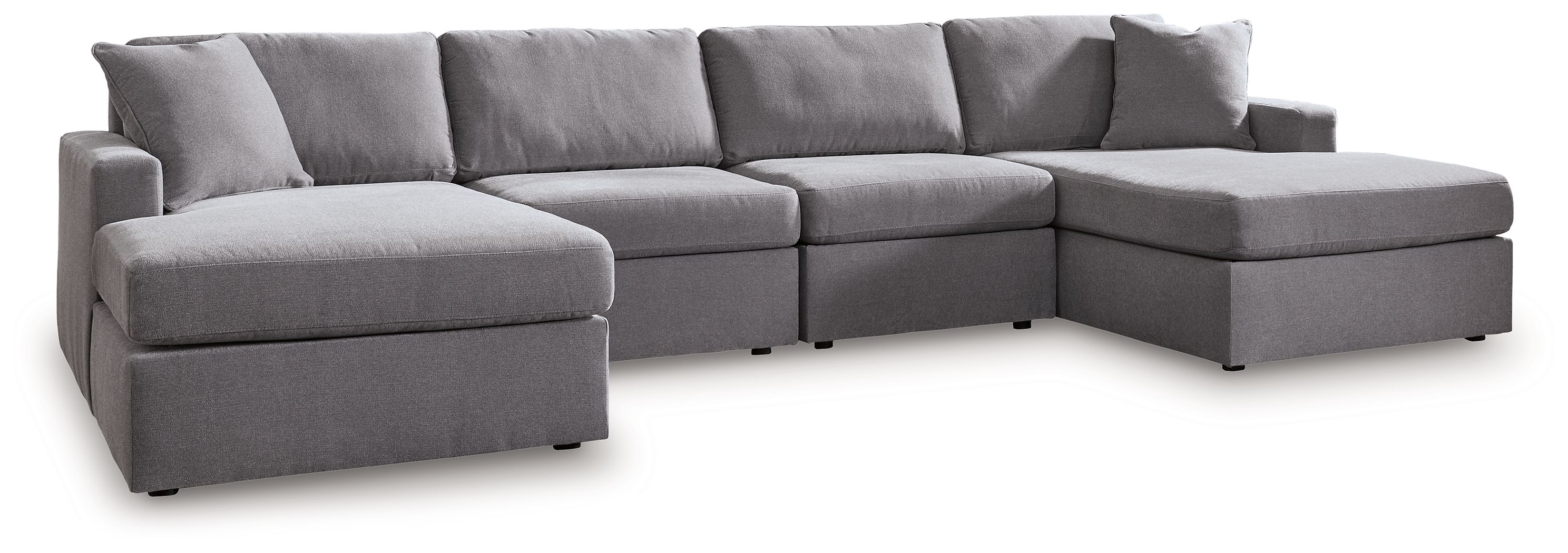 4 Pc · Sectional With Laf And Raf Corner Chaises