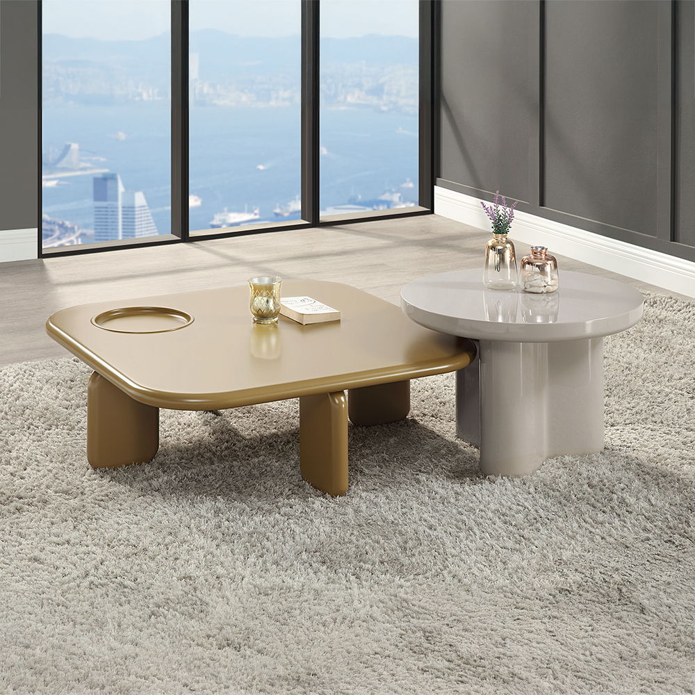 Joane - Coffee Table - Yellowish Brown, light brown, view 5